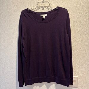 Amazon Essentials Women's Long-Sleeve Lightweight Crewneck Sweater Purple XL